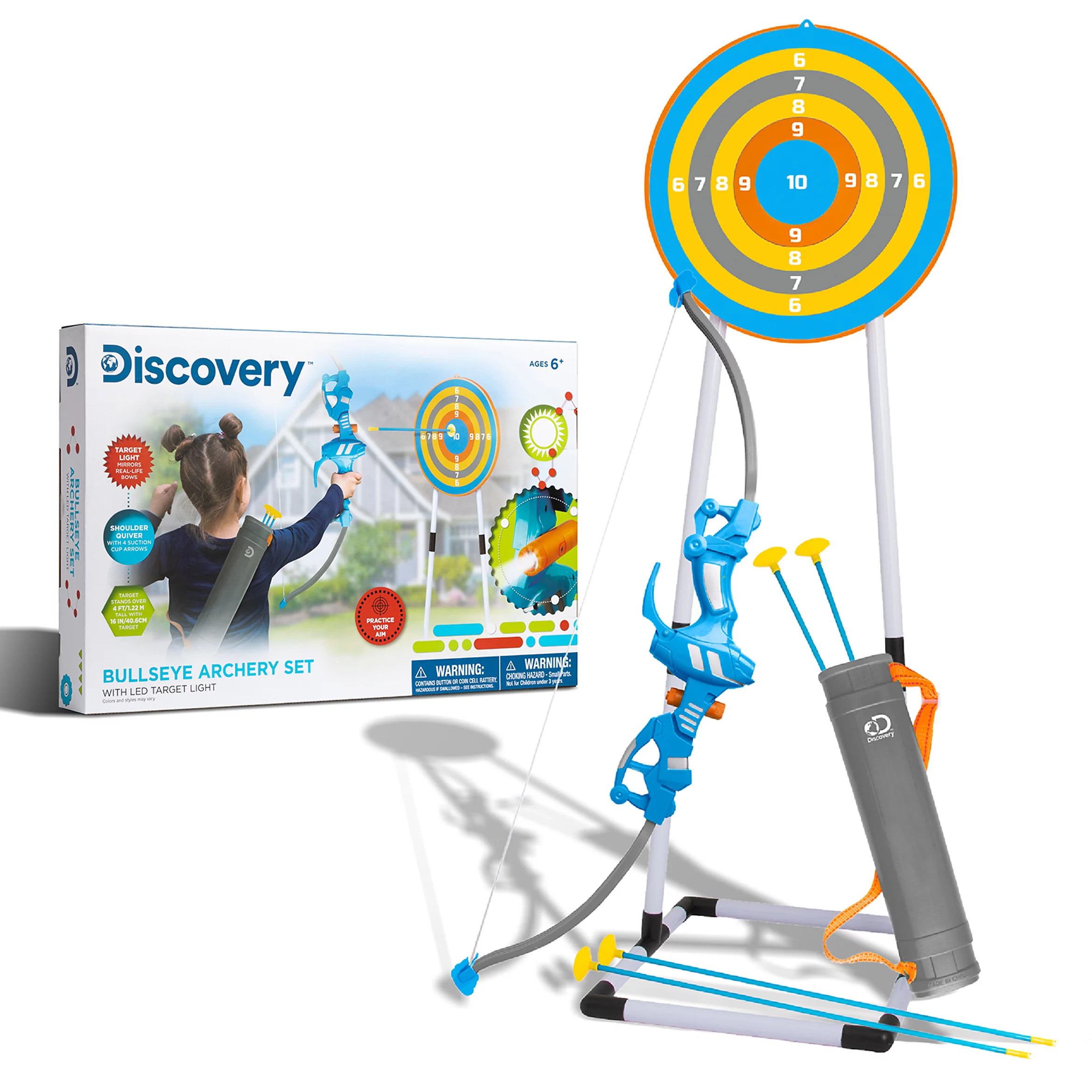 Discovery Bullseye Outdoor Archery Set | Kohl's