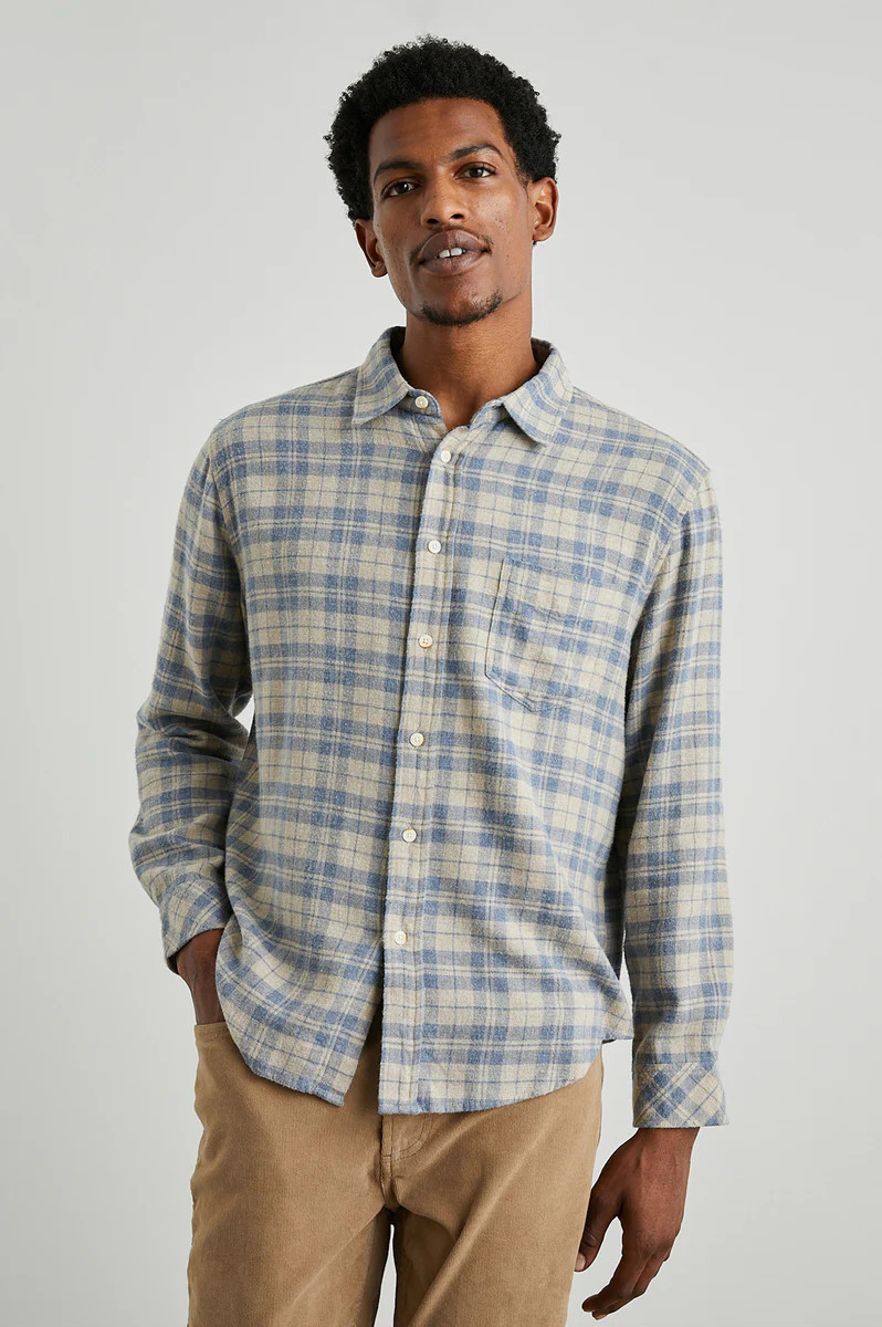 LENNOX SHIRT - OATMEAL ATLANTIC HEATHER | Rails