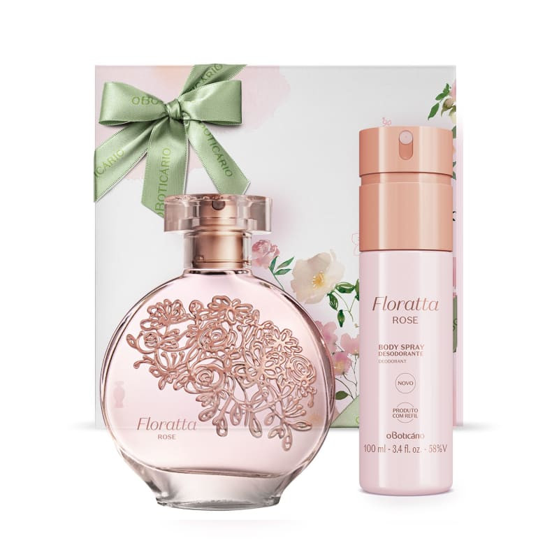 Combo Presente Dia das Mães Floratta Rose: Desodorante Colônia 75ml + Body Spray 100ml + Caixa ... | oBoticario (BR)