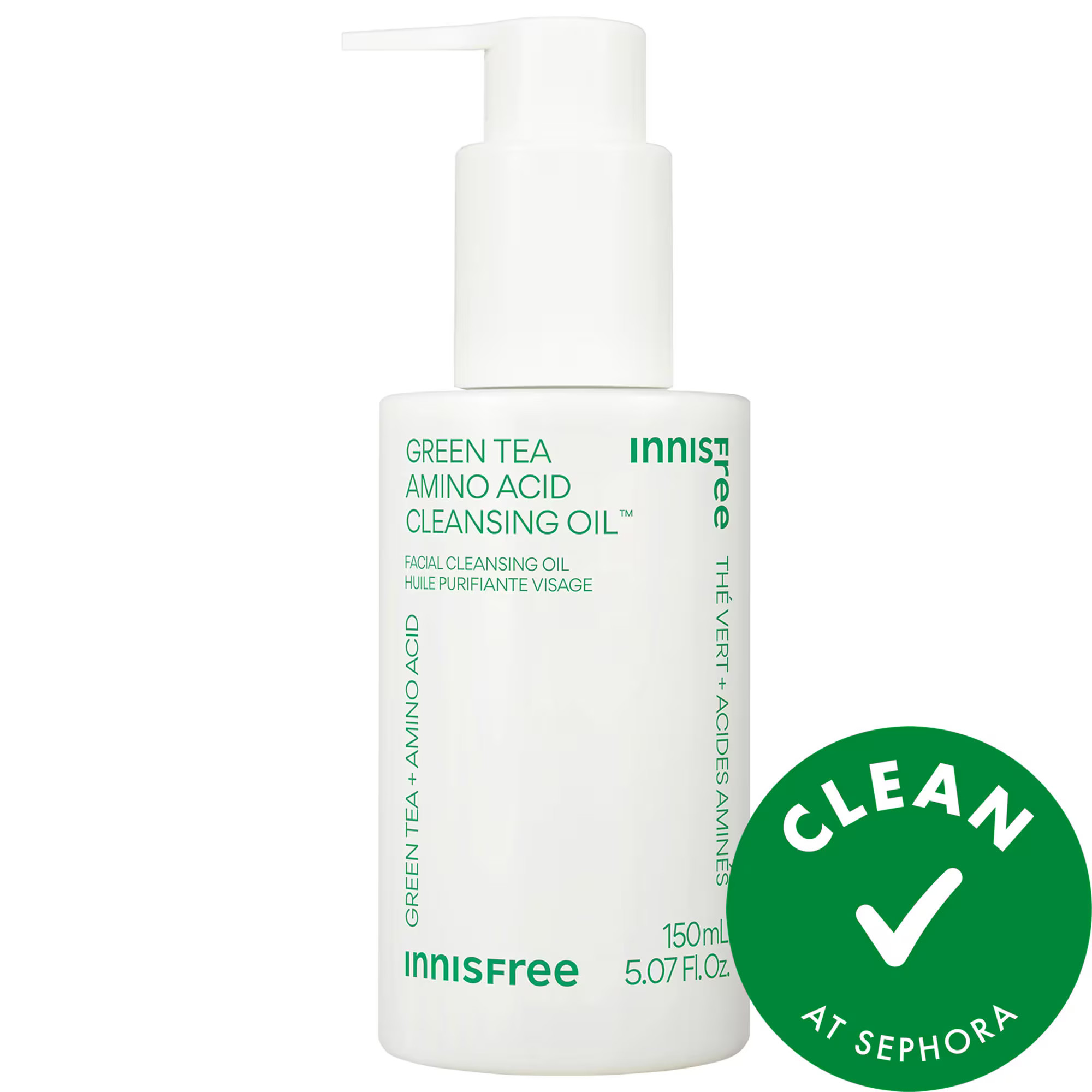 innisfree Hydrating Green Tea Amino Acid Cleansing Oil 5.07 oz / 150 ml | Sephora (US)