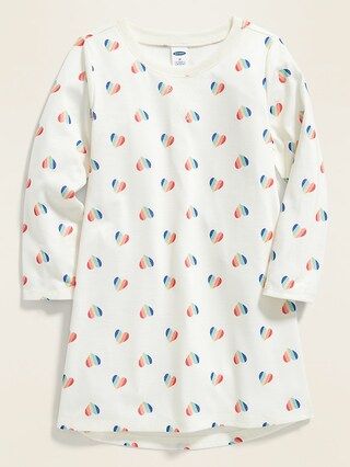 Heart-Print Nightgown for Toddler Girls | Old Navy (US)