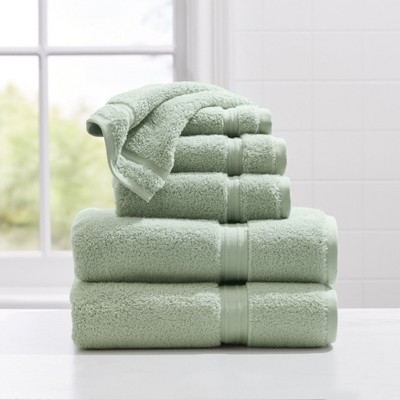 BrylaneHome Amore 6 Piece Bath Towel Set - Seafoam | Target