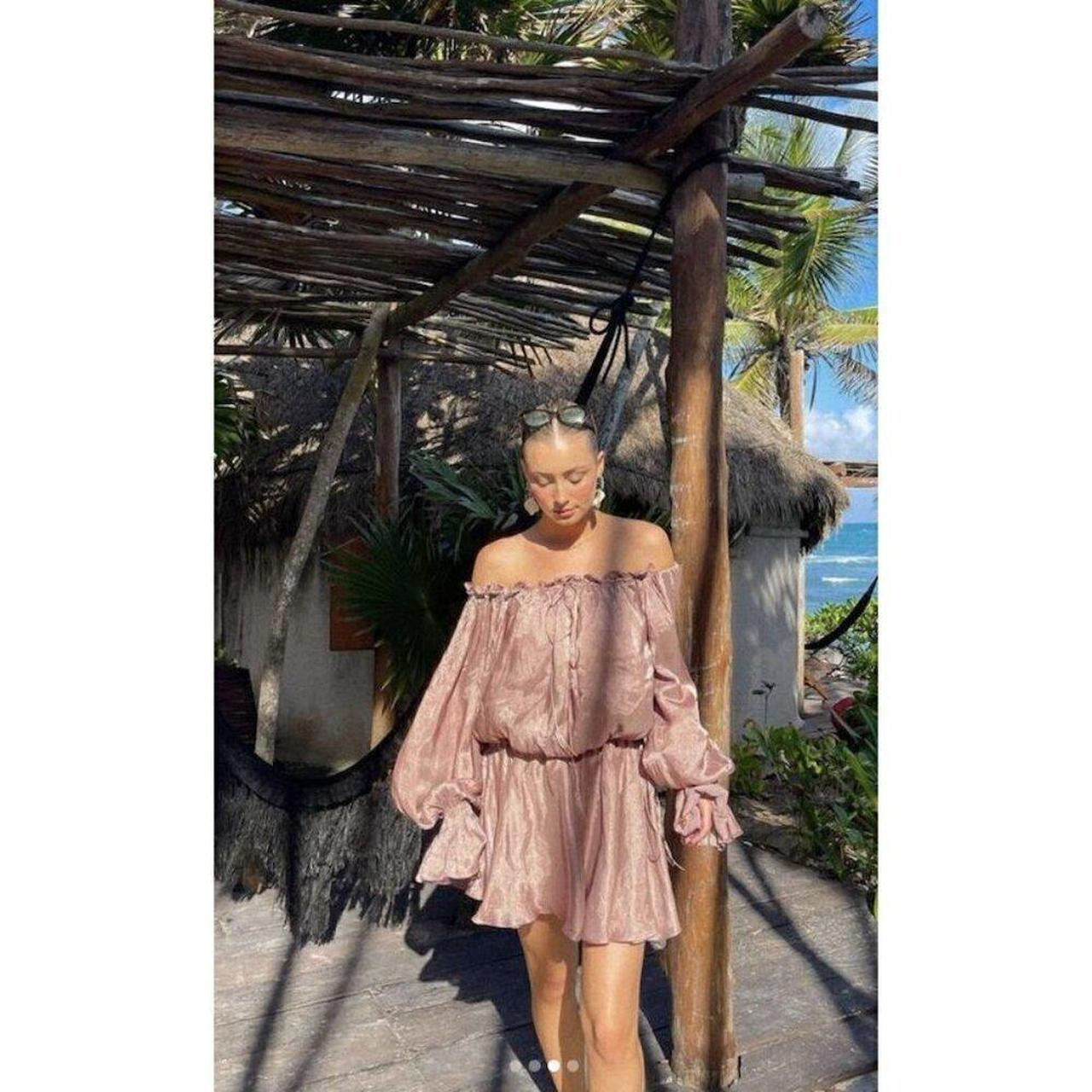 House of CB Women's Dress - Brown/Tan - S | Depop US