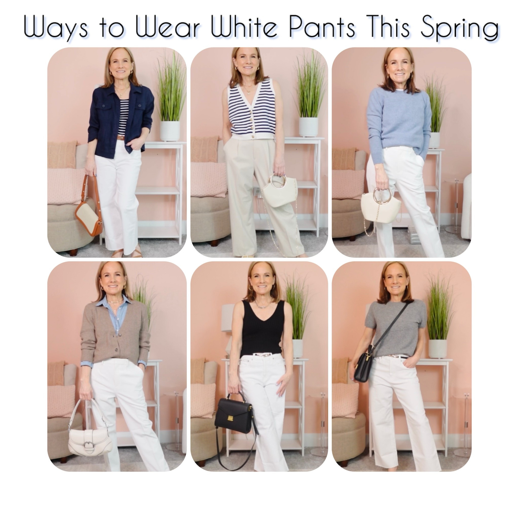 Outfit Ideas With White Pants for Spring 

#LTKOver40 #LTKPetite