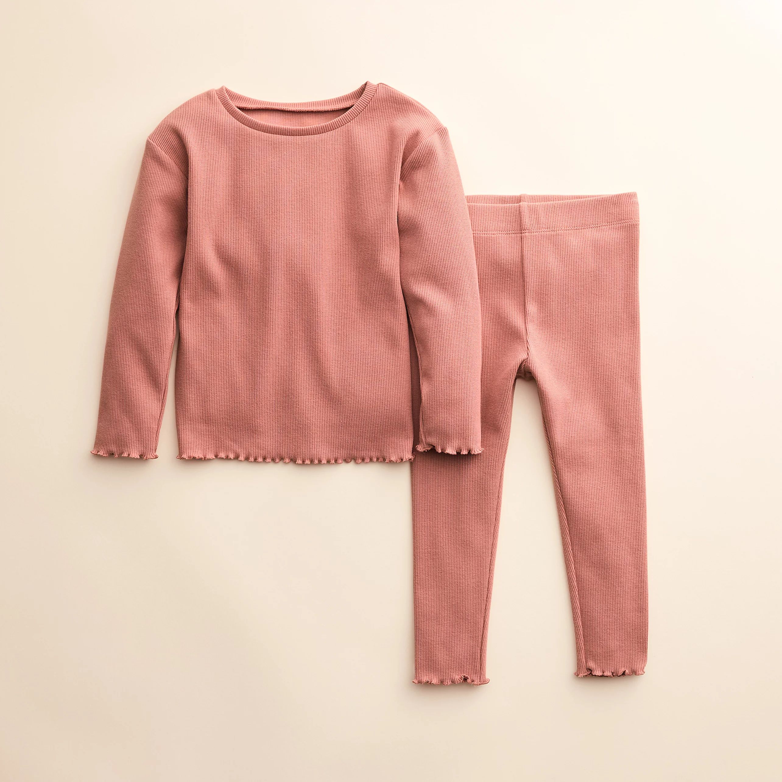 Baby & Toddler Little Co. by Lauren Conrad Lettuce-Edge Top & Pants Set | Kohls | Kohl's