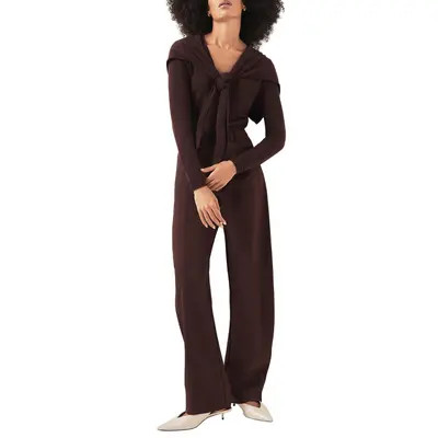 MINT VELVET Tailored Barrel Leg Trousers in Burgundy at Nordstrom, Size 2 | Nordstrom