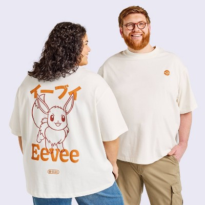 Adult Eevee Graphic Print Short Sleeve Crewneck T-Shirt - Pokémon x Target 5X | Target