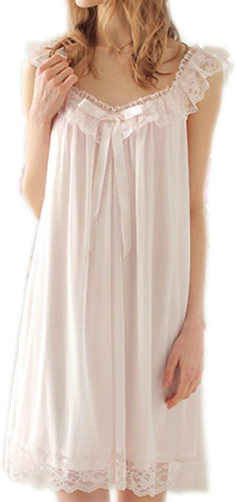 Women's Sleepwear Lace Nightdress Victorian Vintage Nightgown Loungewear Pajamas | Amazon (US)