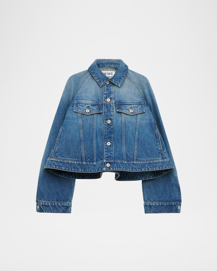 Loewe Denim Trapeze Jacket | Neiman Marcus