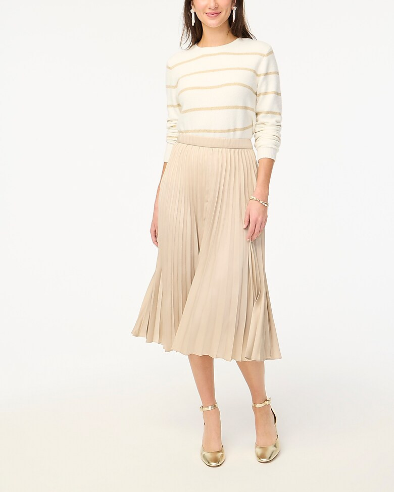 Pleated midi skirt | J.Crew Factory