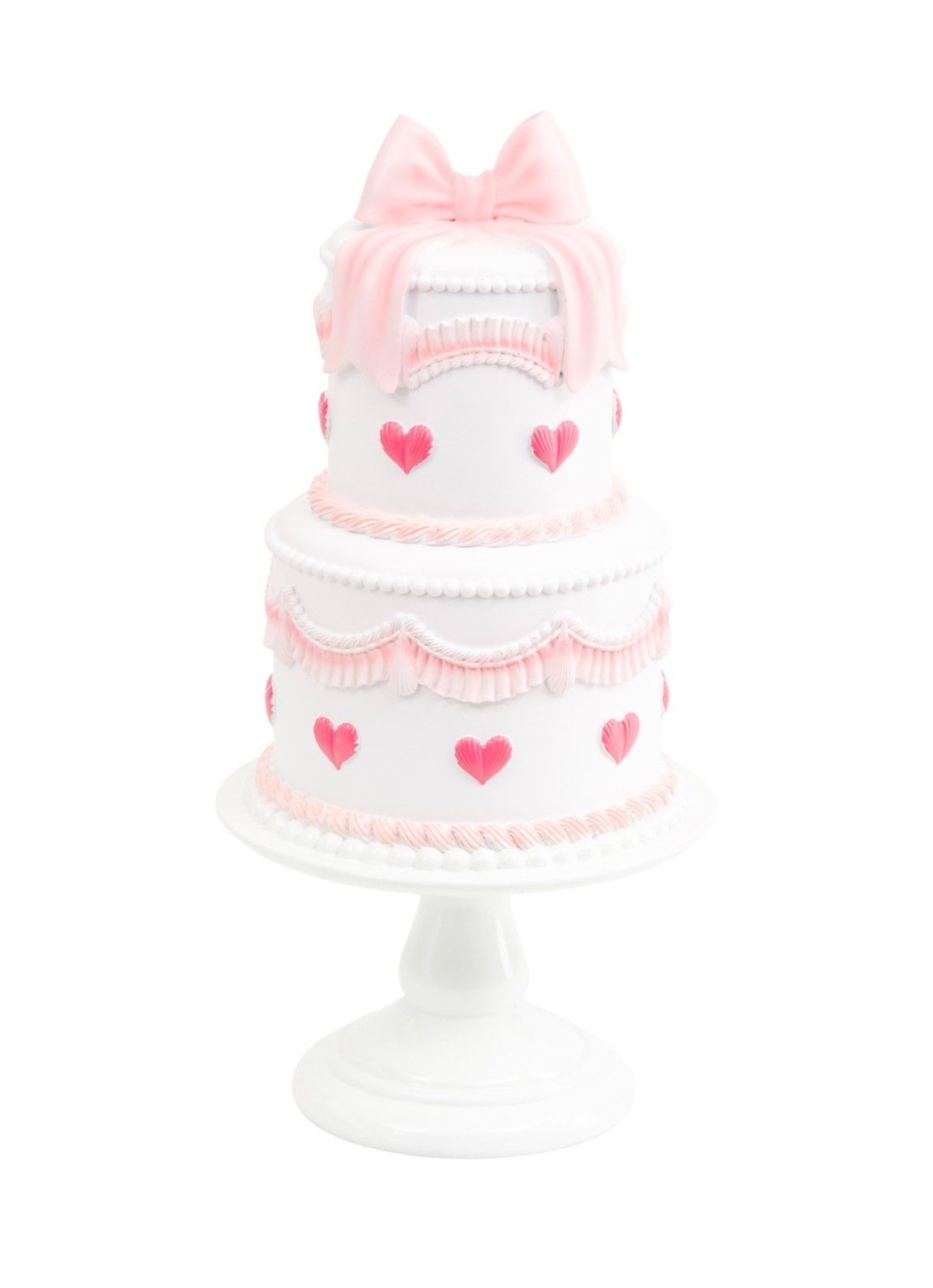 Valentines Pink bow with hearts tier  cake 💘

#LTKHome #LTKSeasonal #LTKHoliday