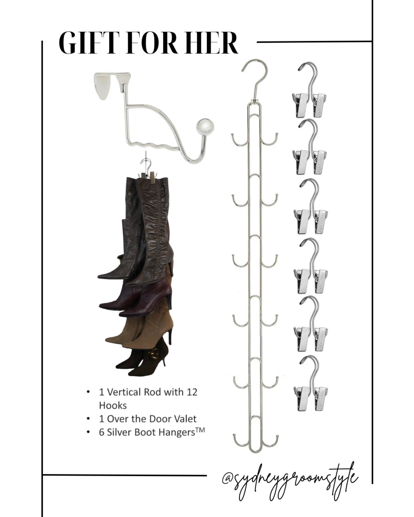 Boot storage shoe storage hanging rack apartment organizer organization Amazon gift for her cowgirl boots hanger hanging 

#LTKshoecrush #LTKhome #LTKfindsunder50