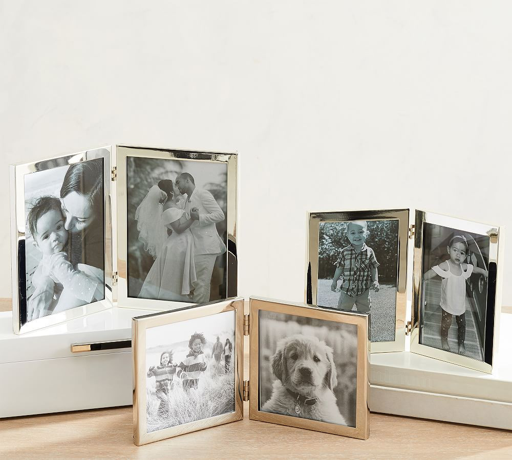 Modern Silver Hinged Frames | Pottery Barn (US)