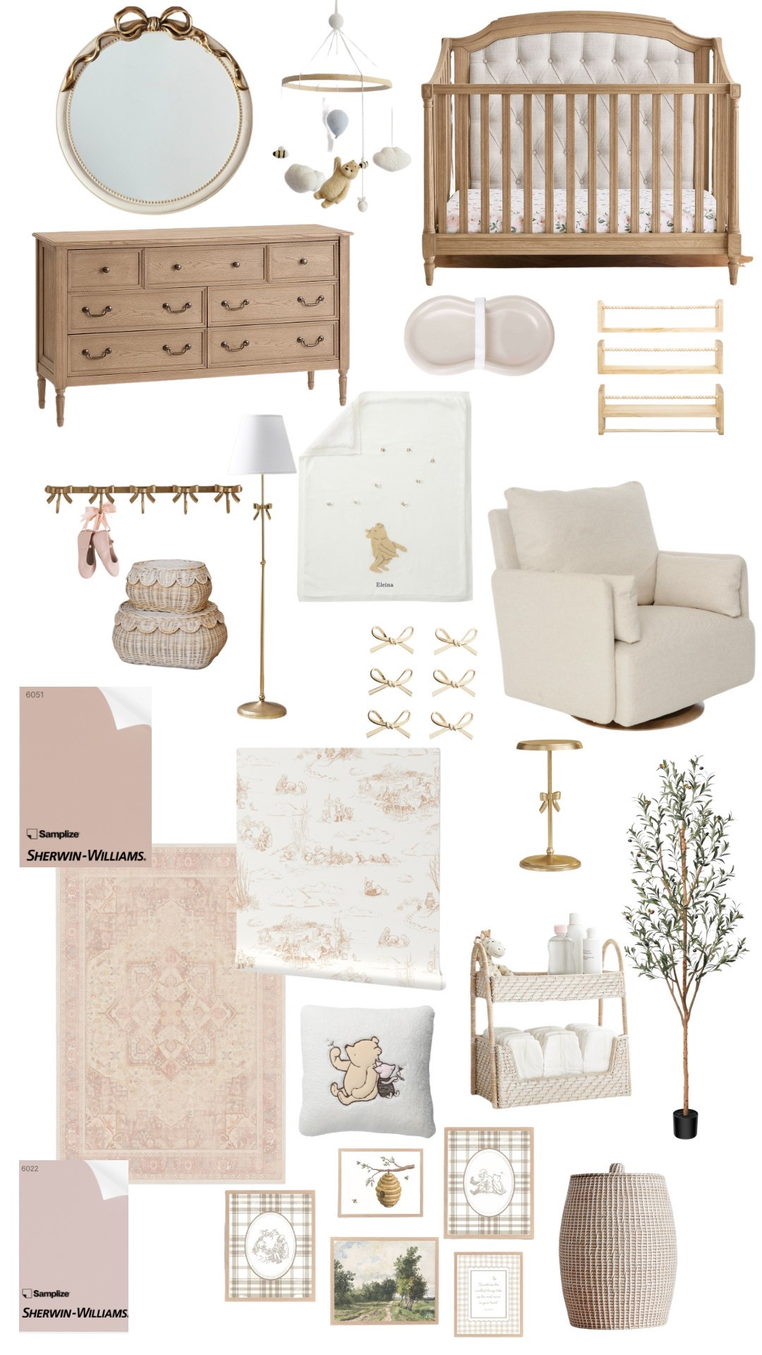 Nursery mood board for baby girl! 

#LTKHome #LTKBaby #LTKKids