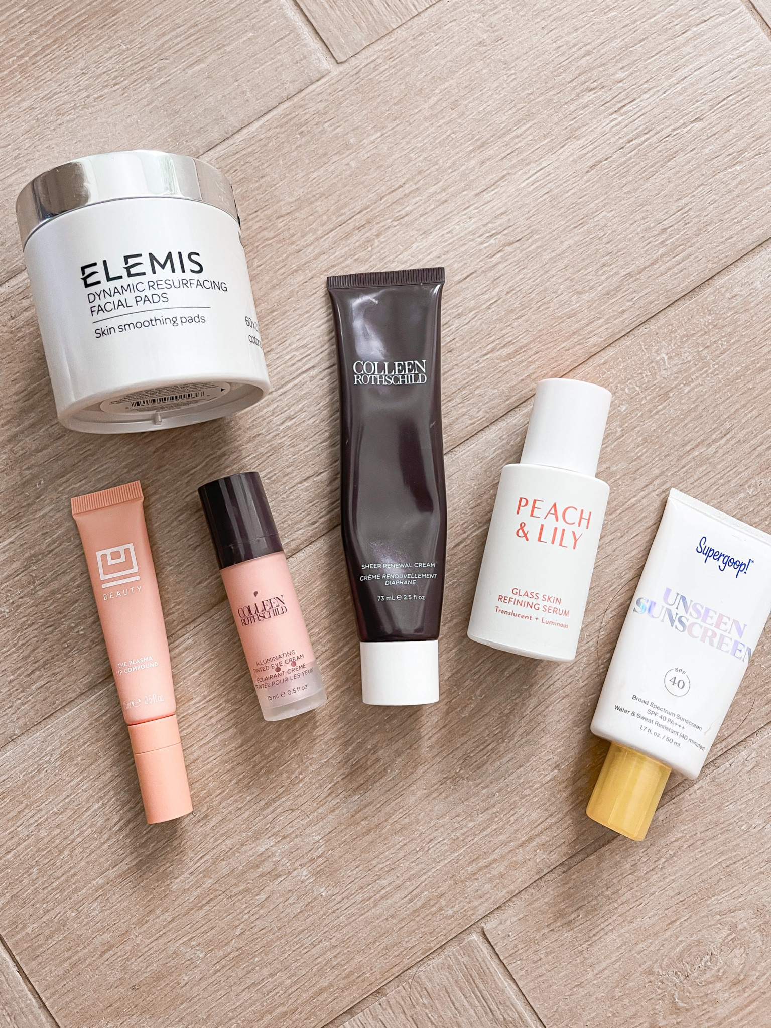 Current morning skincare lineup 
Elemis resurfacing pads 
Peach and Lily glass skin serum 
Colleen rothschild tinted eye cream
Colleen rothschild sheer renewal cream
Ubeauty lip plasma 
Super goop sunscreen 

#LTKunder100 #LTKbeauty #LTKsalealert