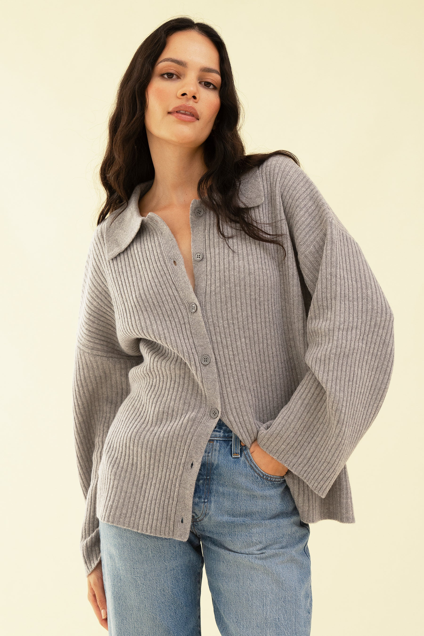 CLIO CARDIGAN - GREY | Sisterhood