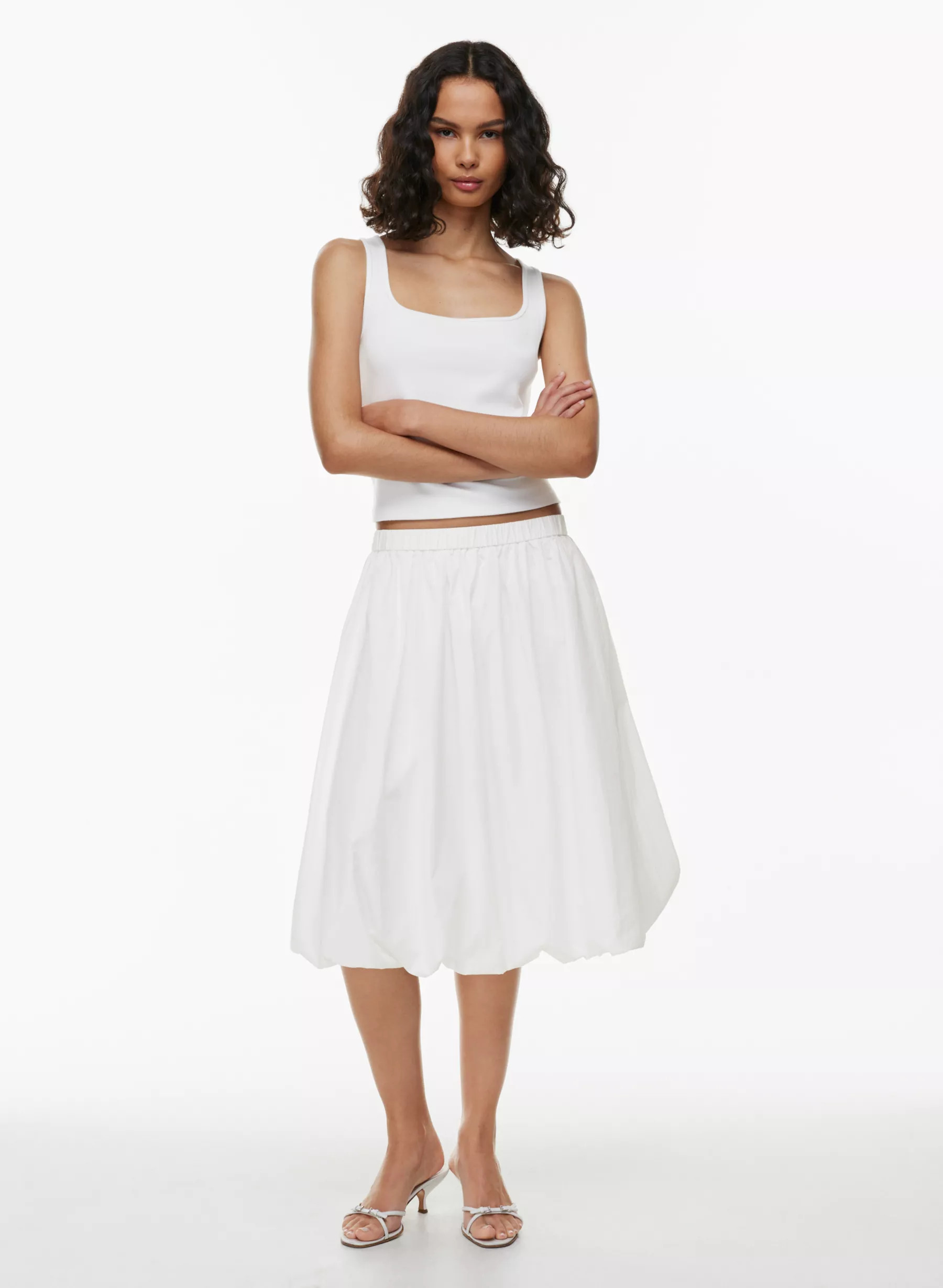 BUBBLY POPLIN SKIRT | Aritzia