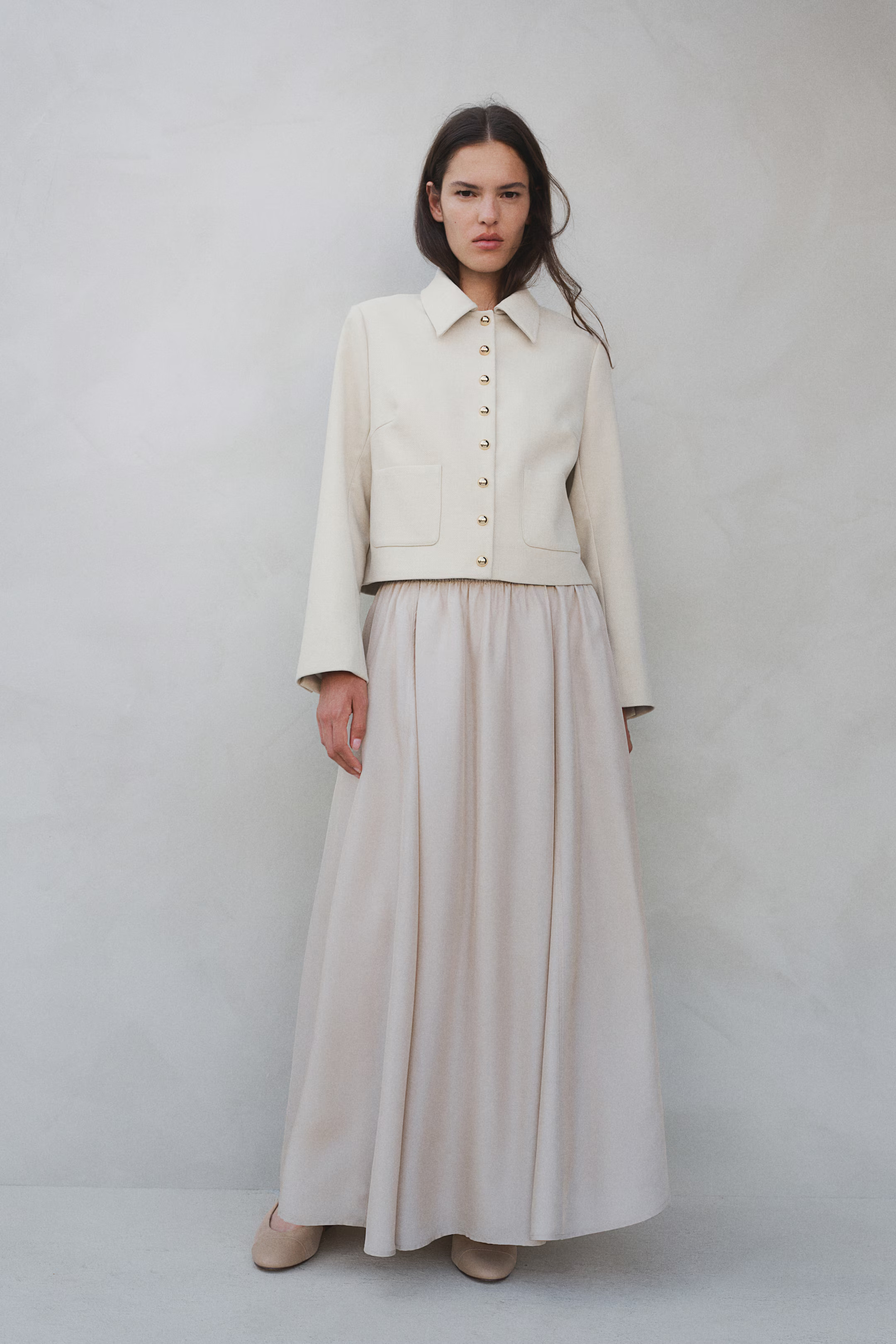 Twill Jacket - Light beige - Ladies | H&M US | H&M (US + CA)