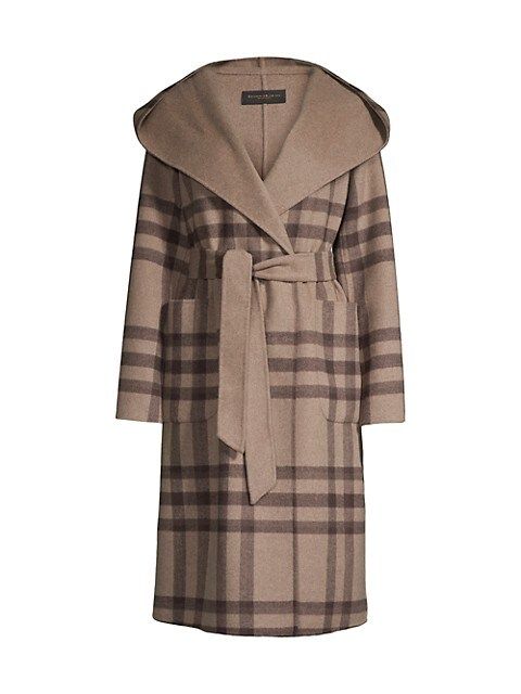 Plaid Wool-Blend Blanket Coat | Saks Fifth Avenue
