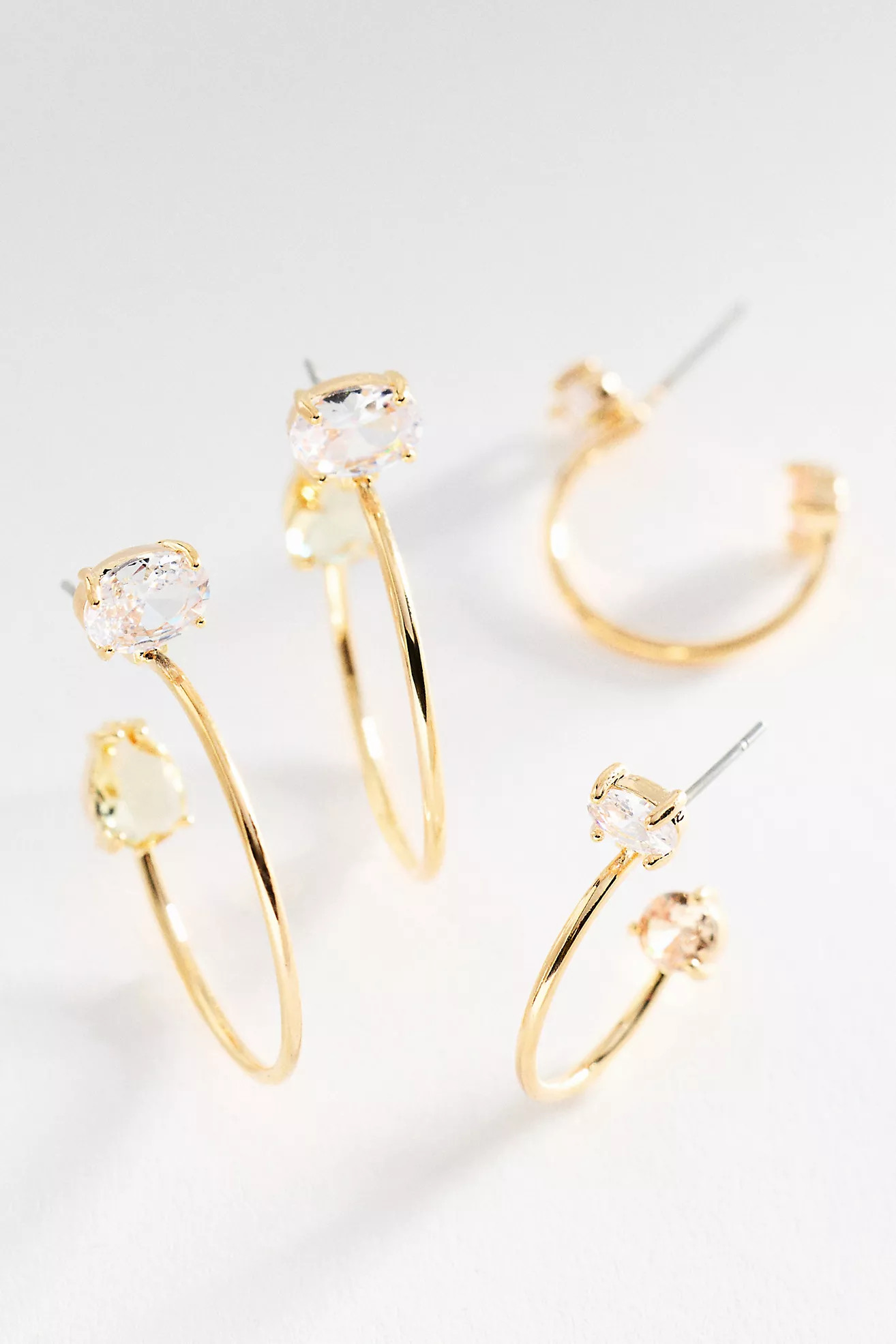 Delicate Chroma Hoop Earrings, Set of 2 | Anthropologie (US)