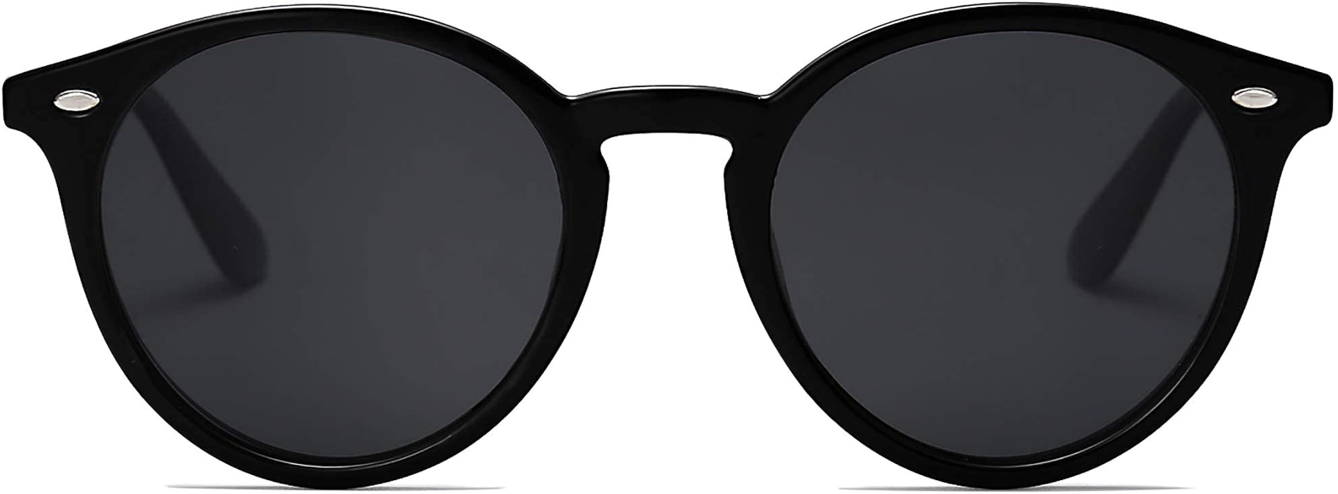 SOJOS Retro Round Polarized Sunglasses for Women Men Classic Vintage Sunnies SJ2069 | Amazon (US)