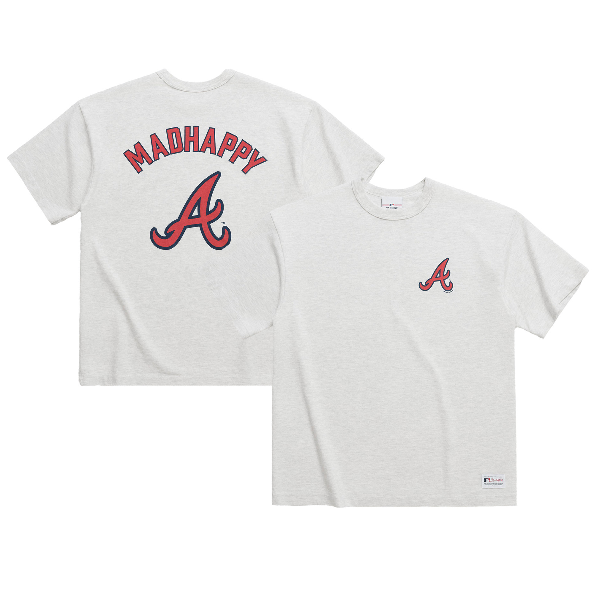 Unisex Madhappy x MLB Heather Gray Atlanta Braves Heavyweight T-Shirt | Fanatics