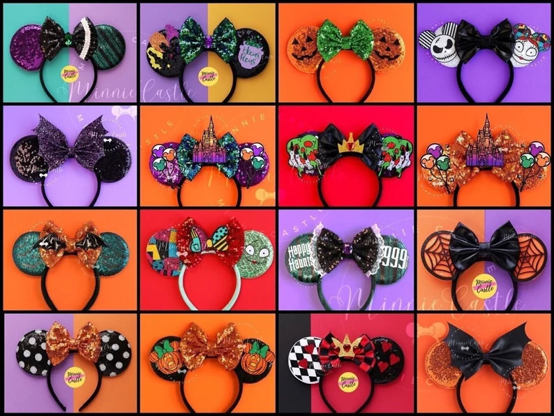 Mickey Ears Halloween, Halloween Mickey Ears, Minnie Ears, Halloween Ears, Halloween Costume Mous... | Etsy (Global)