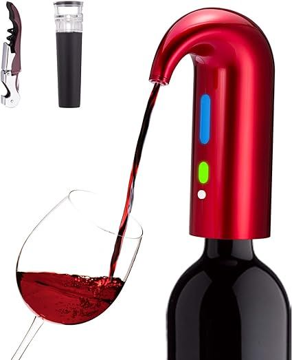 Electric Wine Aerator, Smart Wine Decanter, Portable USB Recharge Dispenser, Premium Wine Accesso... | Amazon (US)