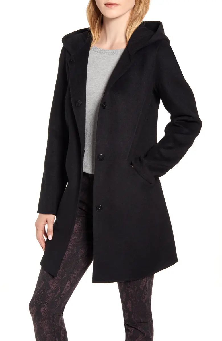 Hooded Wool Blend Duffle Coat | Nordstrom