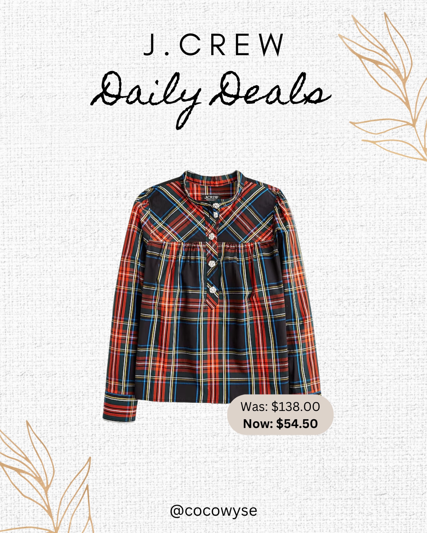 J.Crew Daily Deal!

#LTKHolidaySale #LTKCyberWeek #LTKSeasonal