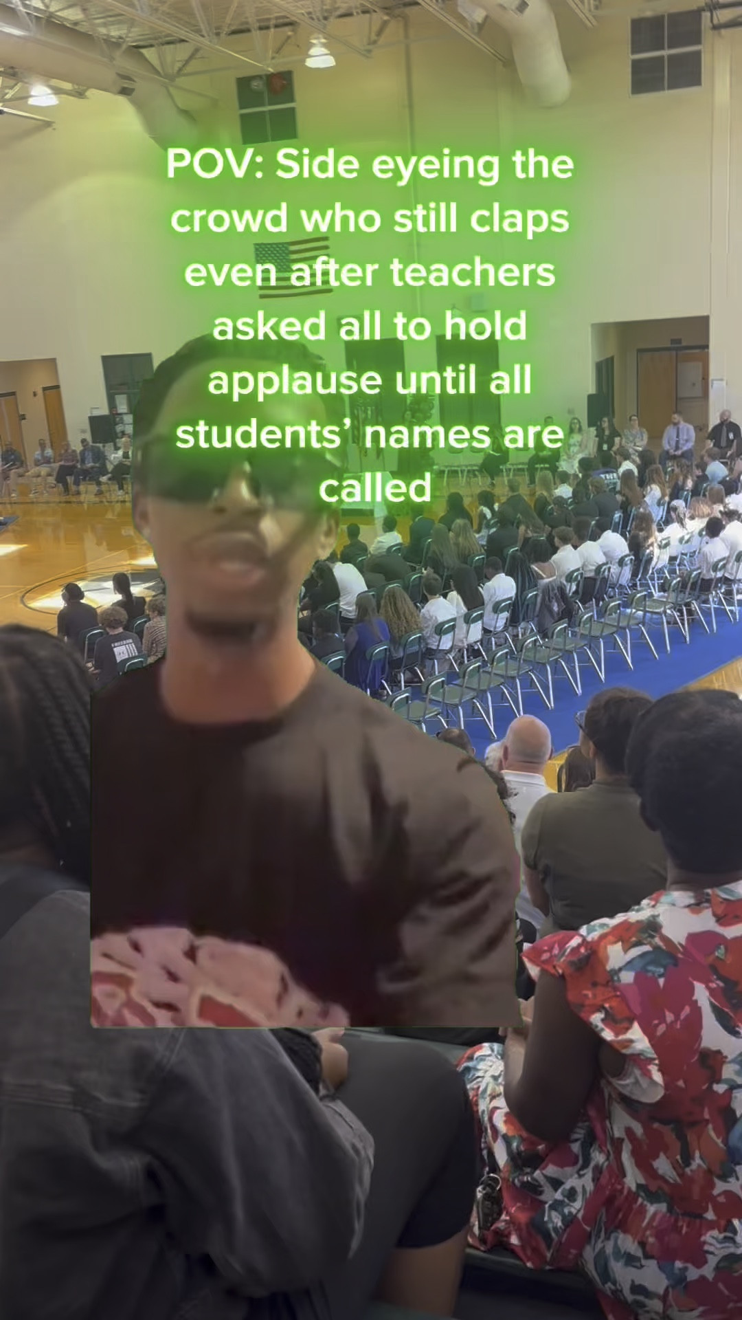 Yes, I’m side-eyeing everybody who clapped when they said don’t. Because being proud doesn’t have to be rude.

I get it. You’re proud. You’ve waited for this moment. Your baby worked hard, and so did you — and you want the whole room to know it.

But here’s the thing: so did everybody else.

Graduations, promotions, recitals — these moments are sacred for every family. And when the announcer clearly asks for no clapping or yelling so that every name can be heard, that’s not just a “suggestion.” It’s a sign of respect.

When you scream over someone’s child’s name or cheer so loud it drowns out the next student, you’re not just showing pride — you’re stealing someone else’s moment. And that ain’t right.

This graduation season, let’s all celebrate with joy and consideration. And, let’s also honor each other the same way we want to be honored. Your child deserves to be celebrated, AND so does everyone else’s.

#graduation #dontclapyet #holdtheapplause #congratulations 
 