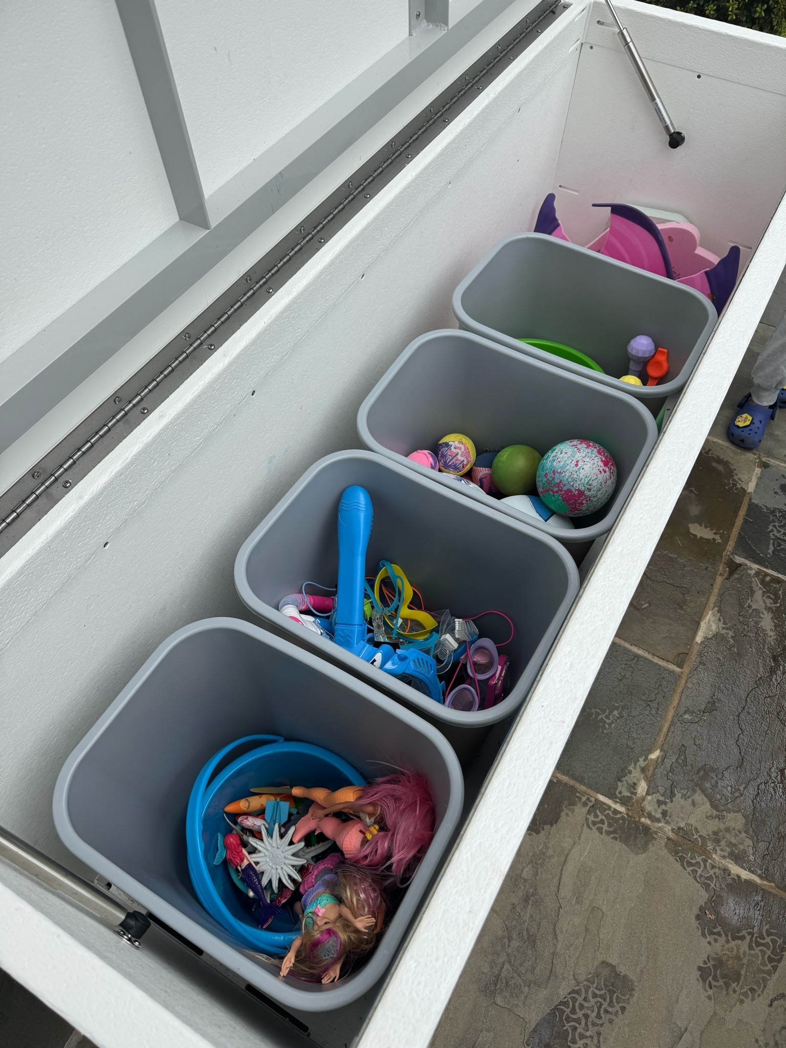 My poolside toy trunk organizational system!

#LTKHome