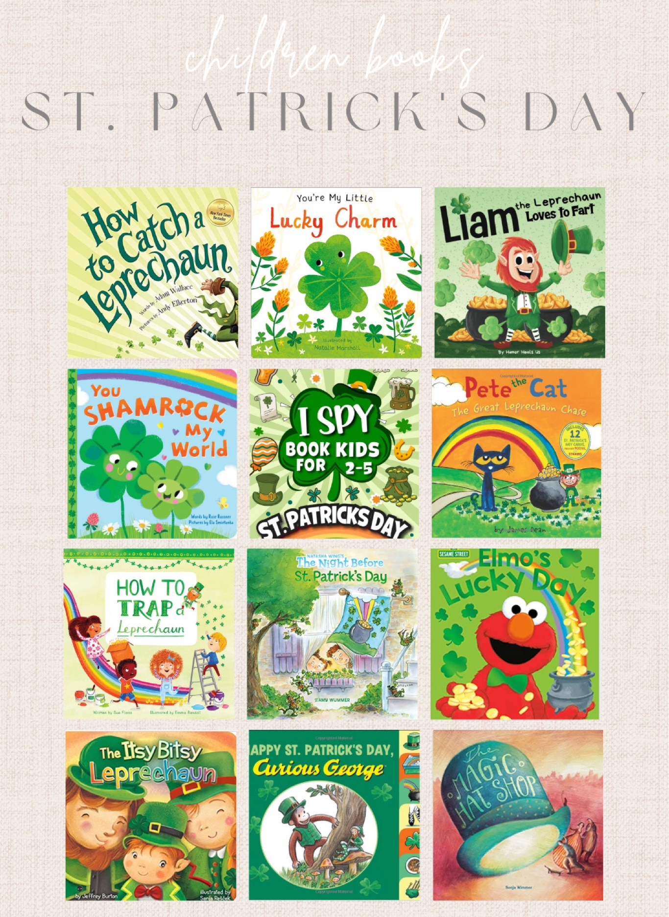 ☘️✨St. Patty's Day Books✨☘️


Children's books, holiday books, st. Patrick's day books, toddler books, kid books, book shelf ideas, Book shelf decor, festive Kids bedroom decor, Playroom decor, Lucky sign, St Patrick’s sign, St Patrick’s Day decor, Amazon finds, Amazon books, Amazon deals, Amazon home, Target Finds, Target deals, Target home, Etsy finds, Shop small, Lucky me, Lucky Charm, Kiss me I’m Irish, Green clover, Leprechaun, Pot of gold, Shenanigans, St Patrick’s Day gift baskets 

#LTKkids #LTKSeasonal #LTKfamily
