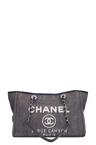 chanel Chanel Deauville Tote Bag in Black - Black. Size all. | FWRD 