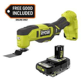ONE+ 18V Cordless Oscillating Multi-Tool with FREE 2.0 Ah HIGH PERFORMANCE Battery | The Home Depot