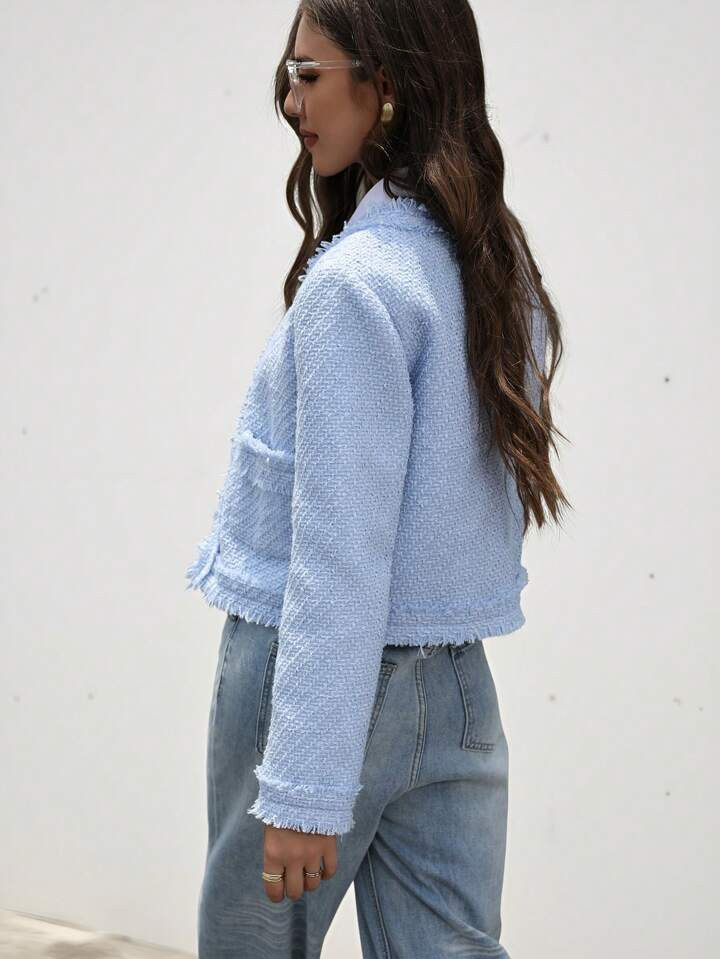 CA$45.04
Estimated
-15%
CA$52.99
15% OFF For orders CA$0.01+
12% OFF For orders CA$40.00+
12% OFF For orders CA$40.00+
SHEIN Black Friday X Star Picks Aveloria Modichic Classic British Style High-Quality Tweed Fabric Casual Versatile Sophisticated Jacket 
4.87
(100+)
Size
CA
Size Guide
US 2 (XS)
US 4 (S)
US 6 (M)
US 8/10 (L)
Not your size? Tell me your size 
 | SHEIN