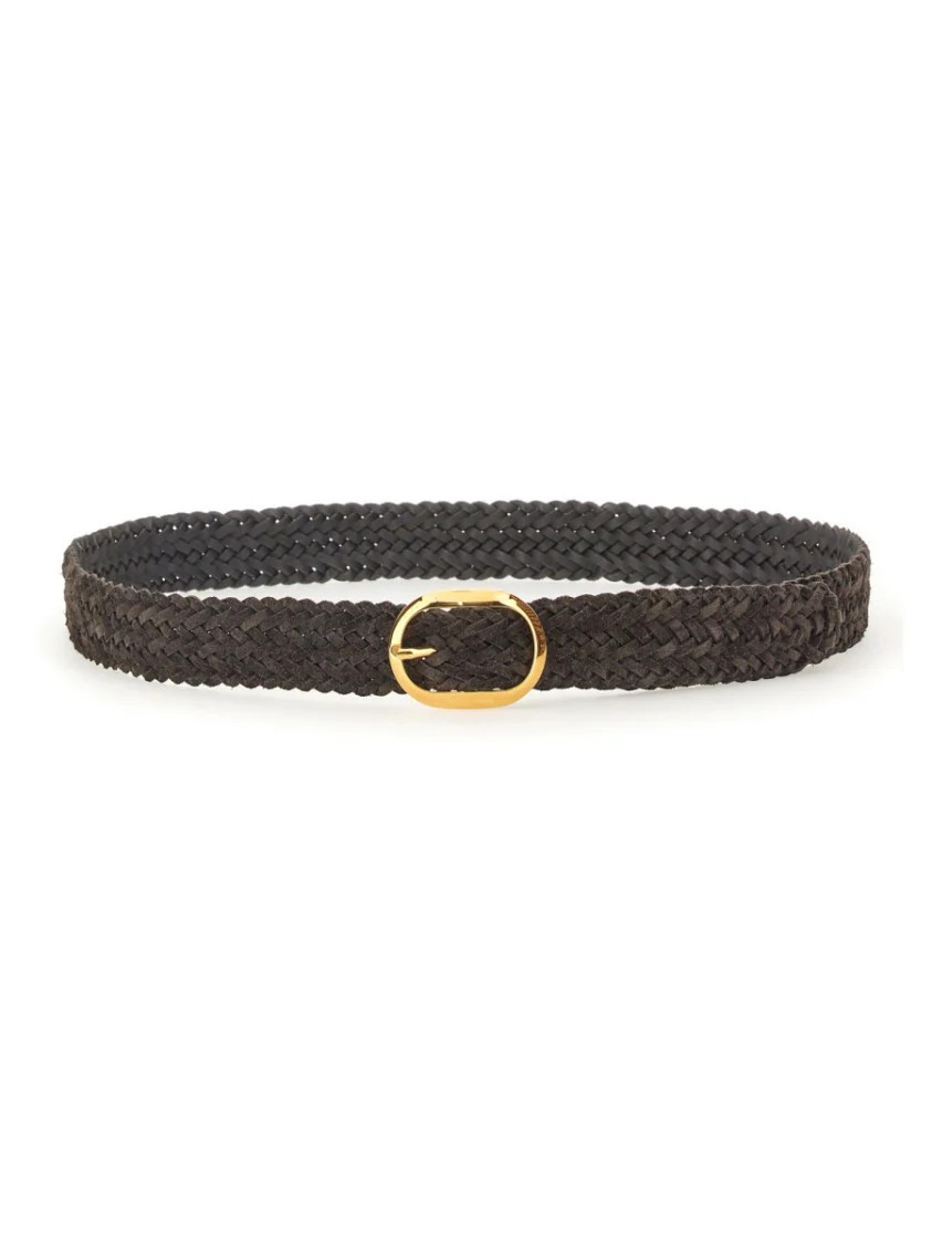 Woven Leather Belt | Shop Simon