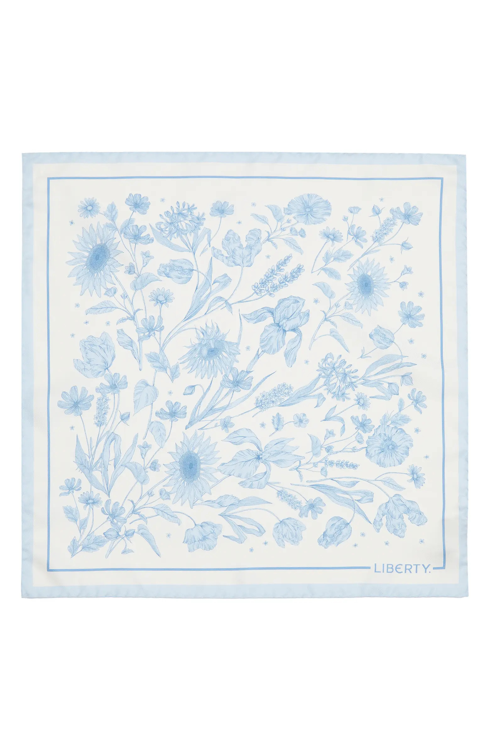 Liberty London Mono Muse Silk Square Scarf | Nordstrom | Nordstrom
