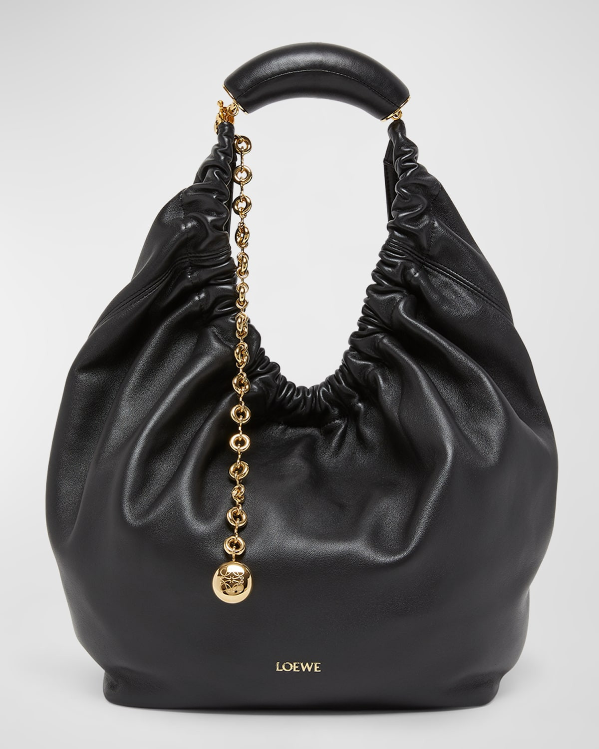 Squeeze Small Shoulder Bag in Napa Leather | Neiman Marcus