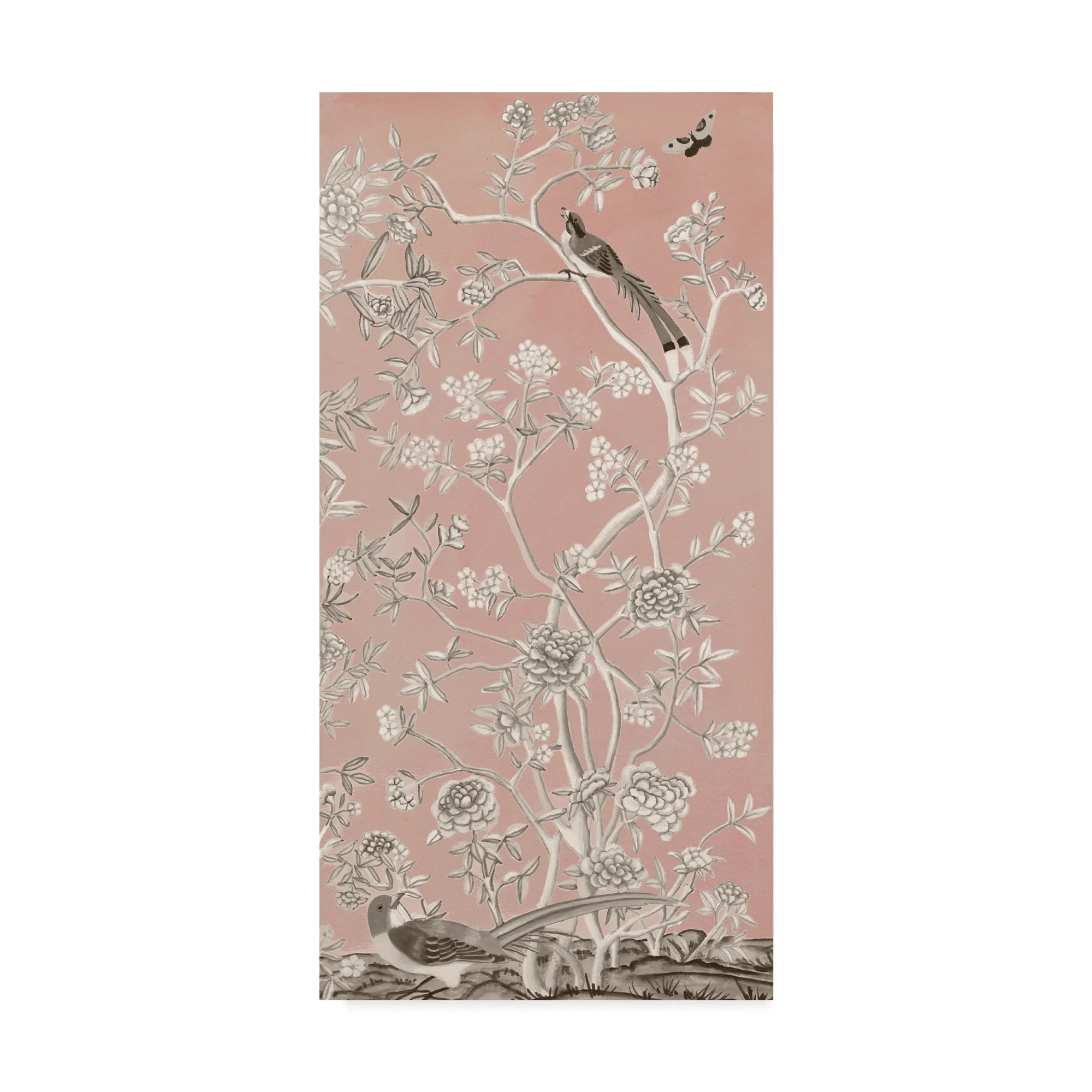 Trademark Fine Art 'Blush Chinoiserie I' Canvas Art by Naomi McCavitt | Walmart (US)