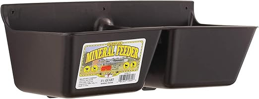 Little Giant Animal Mineral Feeder 3.5 Quart Mineral Feeder (Item No. MF35BLACK) | Amazon (US)