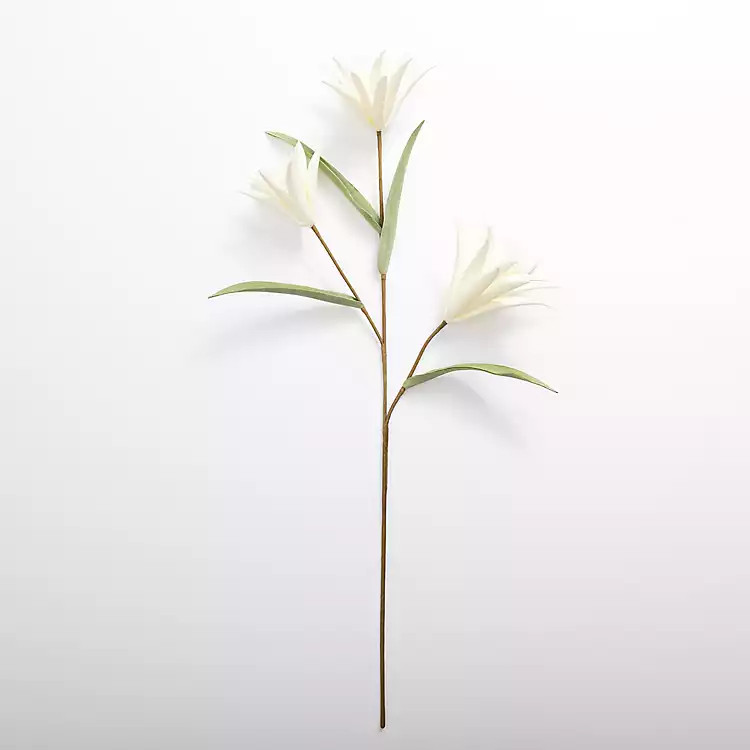 New! White Tropical Flower Stem | Kirkland's Home