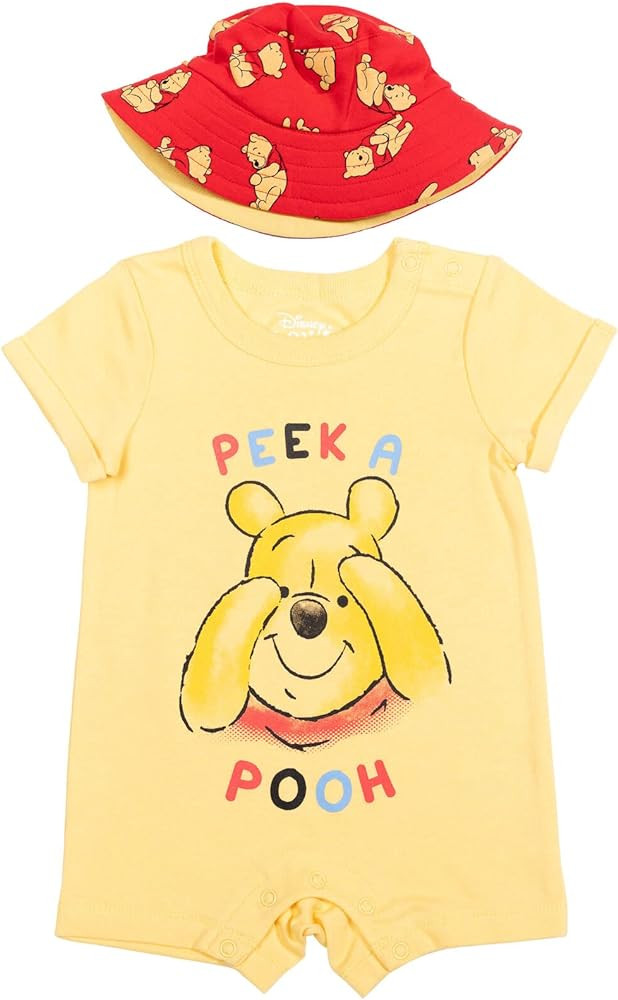 Disney Lion King Mickey Mouse Winnie the Pooh Jack Skellington Lilo & Stitch Baby Romper & Bucket... | Amazon (US)
