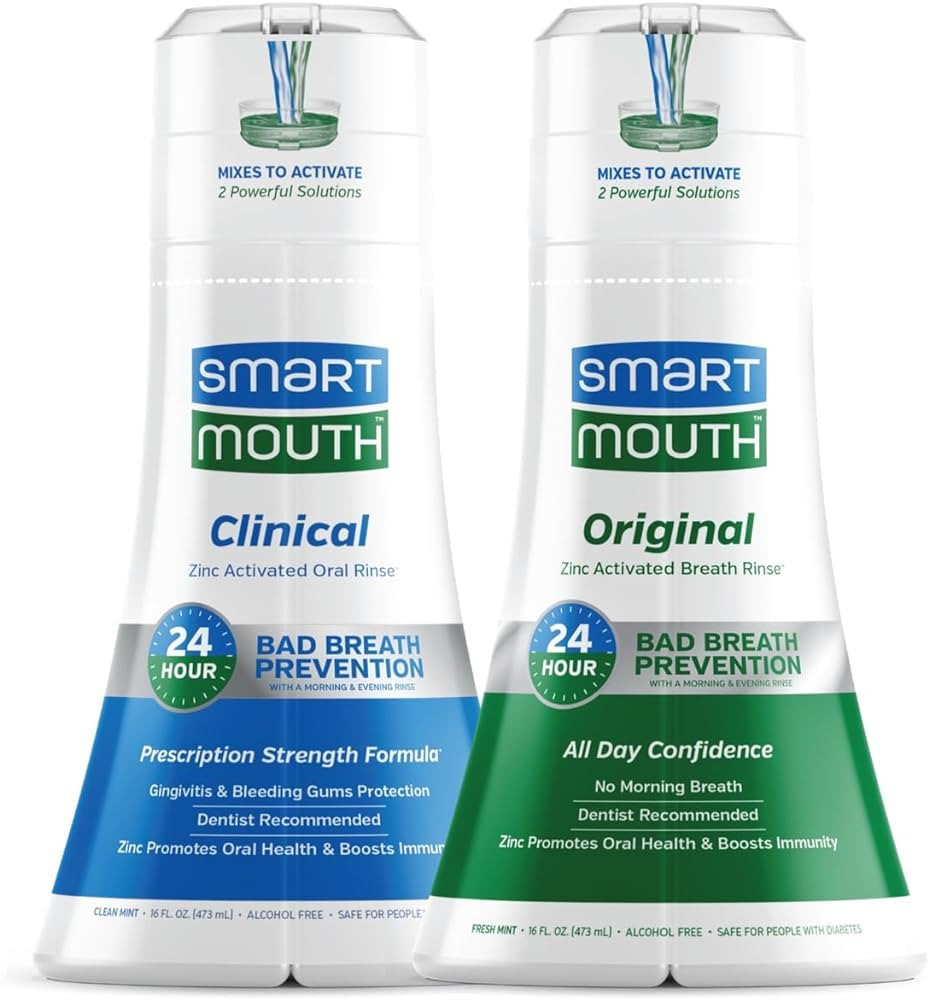 SmartMouth DDS Activated Clinical Mouthwash & Original Activated Mouthwash - Adult Mouthwash for ... | Amazon (US)
