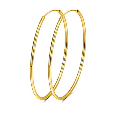 Thin Hoop Earrings for Women Classic Thin Sterling Silver Womens Ginger Lyne Collection | Target