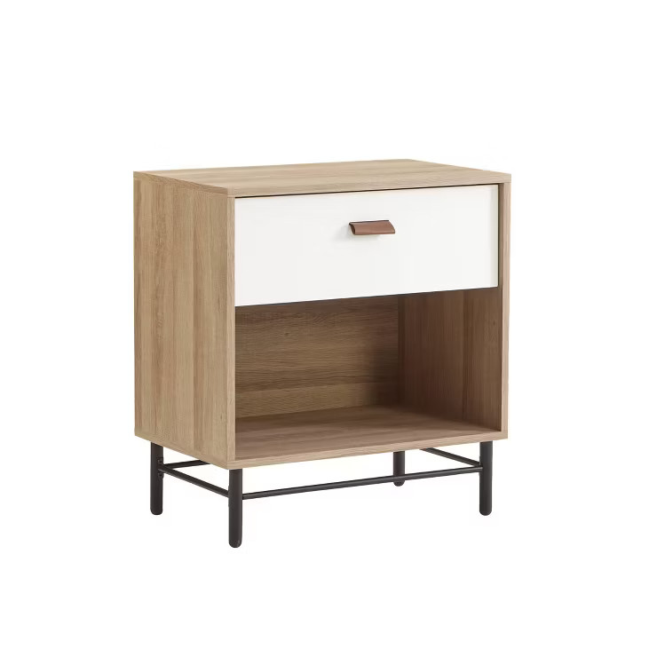 Anda Norr Nightstand with Drawer Sky Oak - Sauder | Target