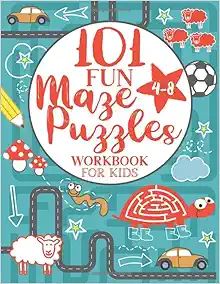 Maze Puzzle Book for Kids 4-8: 101 Fun First Mazes for Kids 4-6, 6-8 year olds | Maze Activity Wo... | Amazon (US)