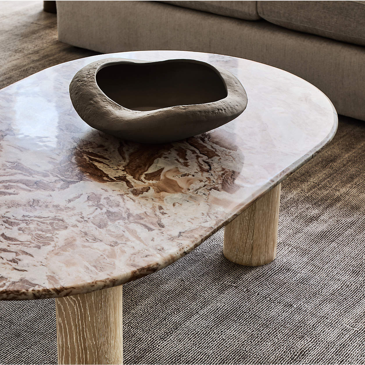 Scraffito 19" Brown Centerpiece Bowl + Reviews | Crate & Barrel | Crate & Barrel
