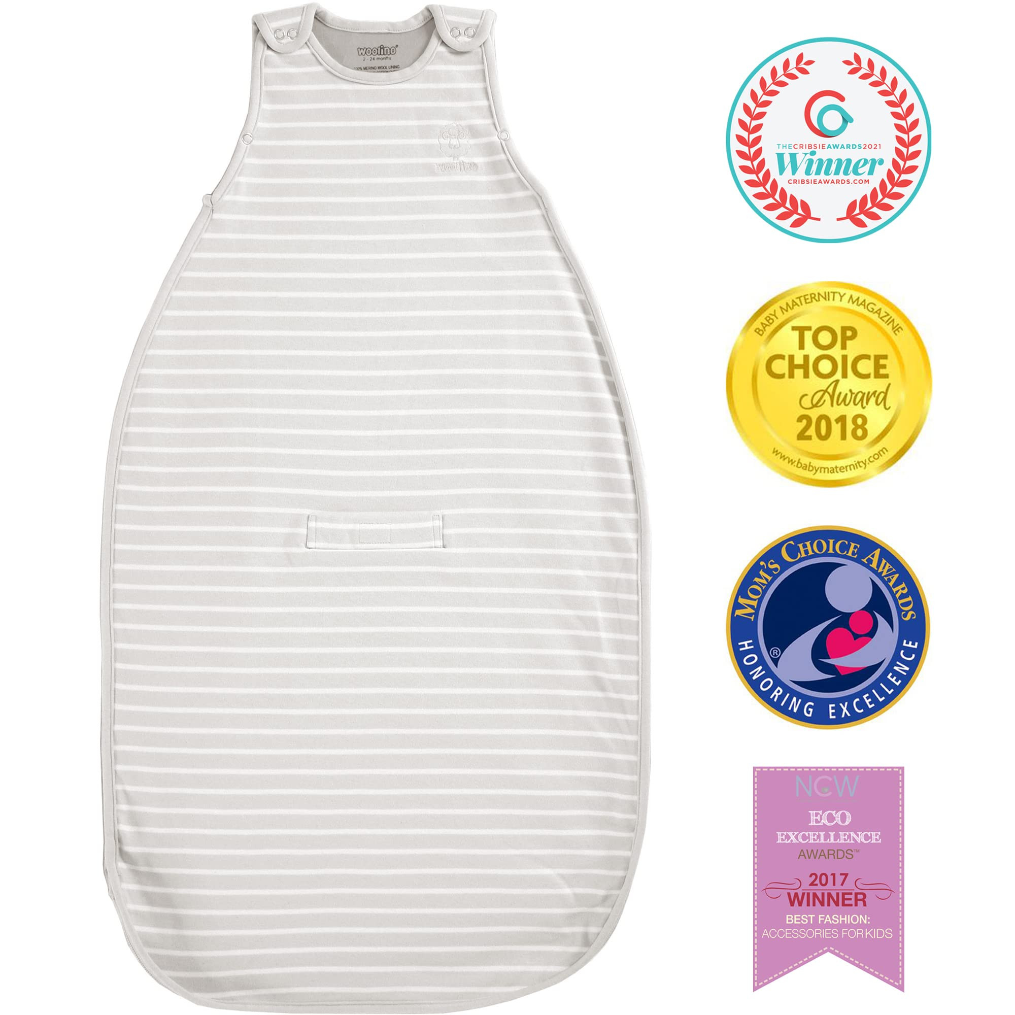 Baby Sleep Sack from Woolino, 4 Season, Merino Wool Infant Wearable Blanket, 2mo-2yrs, Gray | Amazon (CA)