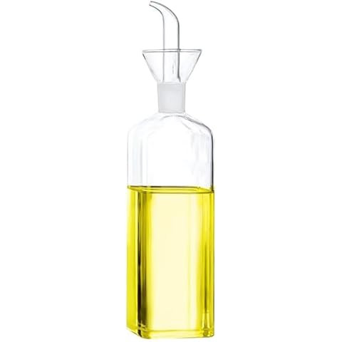 Oil Bottle Glass Olive Oil Dispenser Bottle Glass Cooking Oil Vinegar Measuring Dispenser With Sp... | Amazon (US)